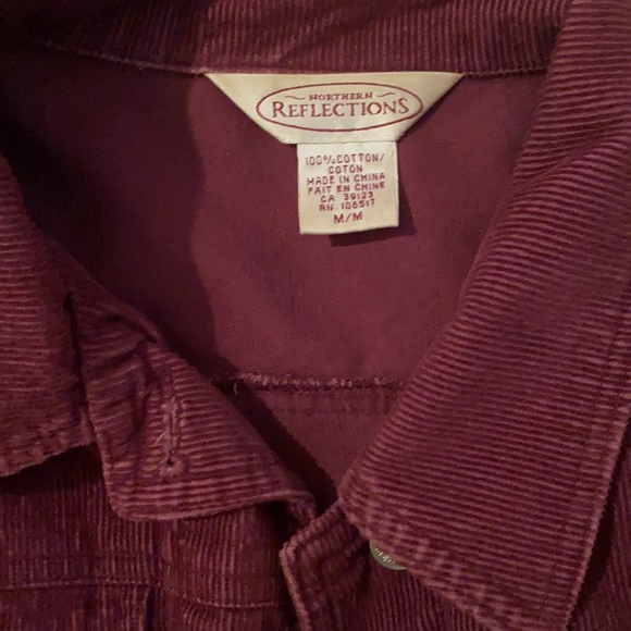 Vintage Burgundy corduroy shirt/jacket - Picture 3 of 3